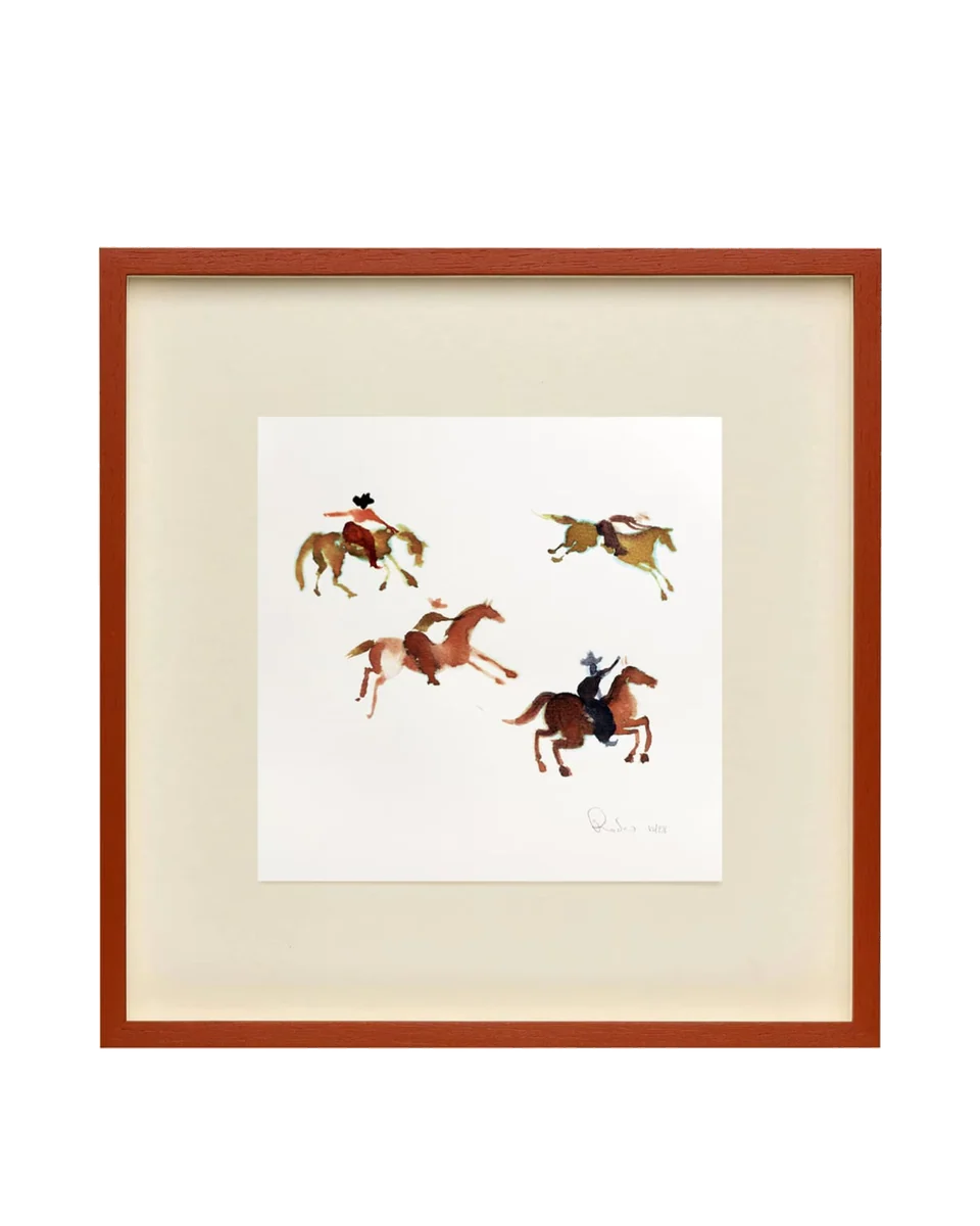 rodeo cowboys art print by Etsy