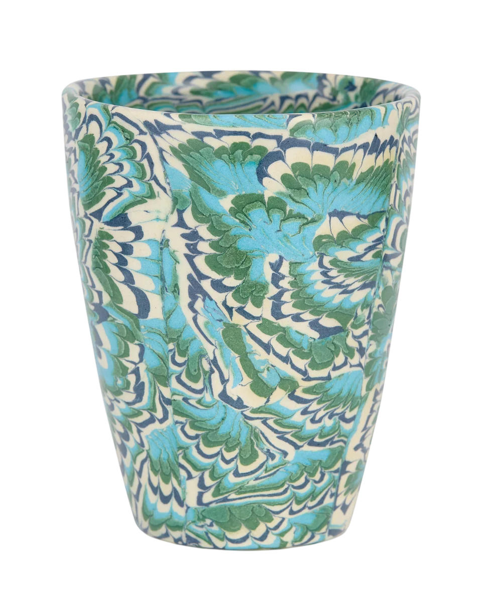 marbled ceramic vase by Rebecca Udall