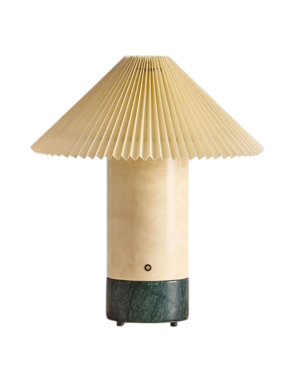 green marble wireless lamp by Soho Home
