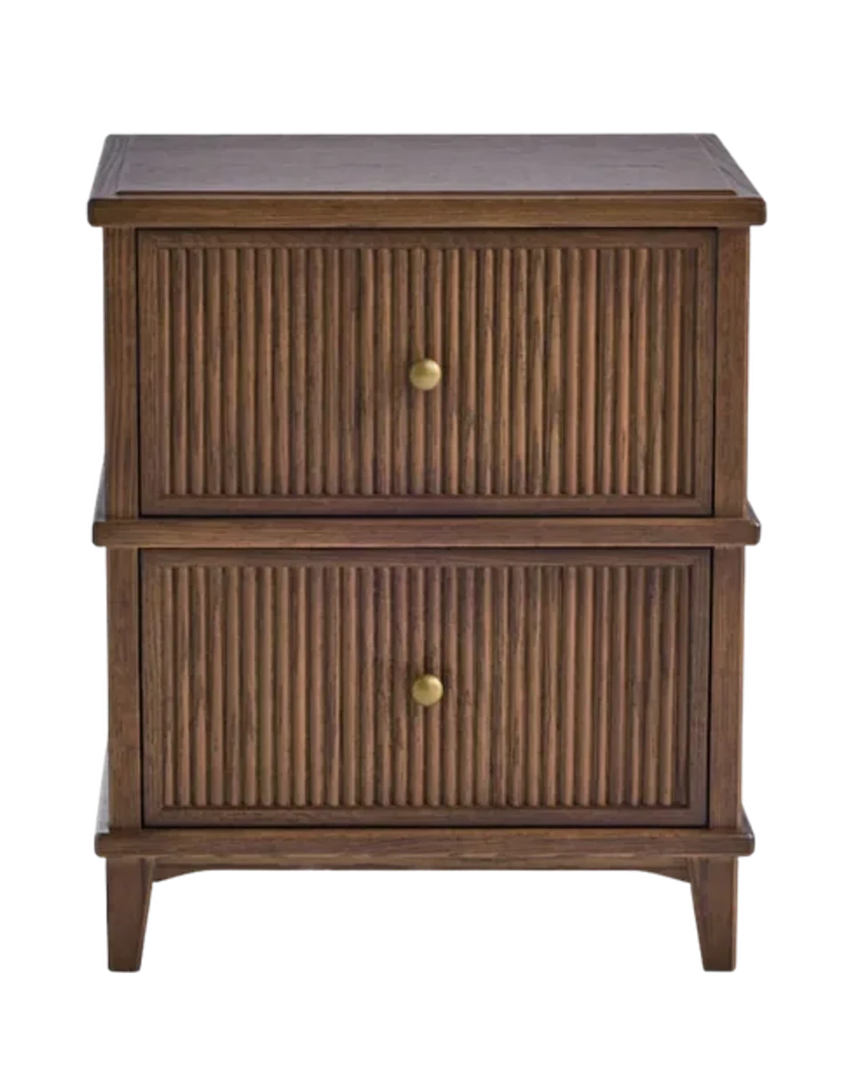 Oak 2 Drawer Side Table by Laura Ashley