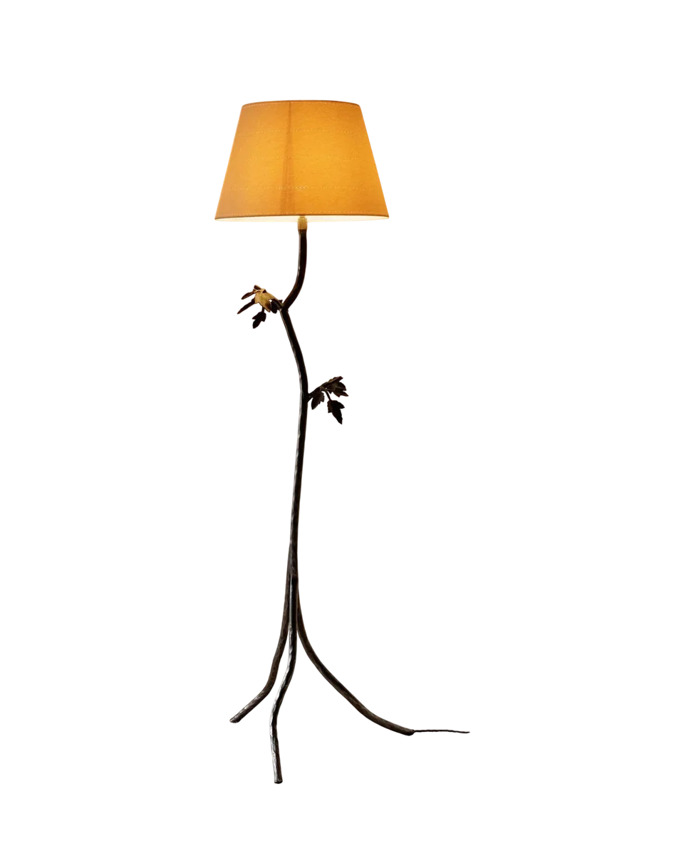 clematis iron floor lamp by Jess Wheeler Studio