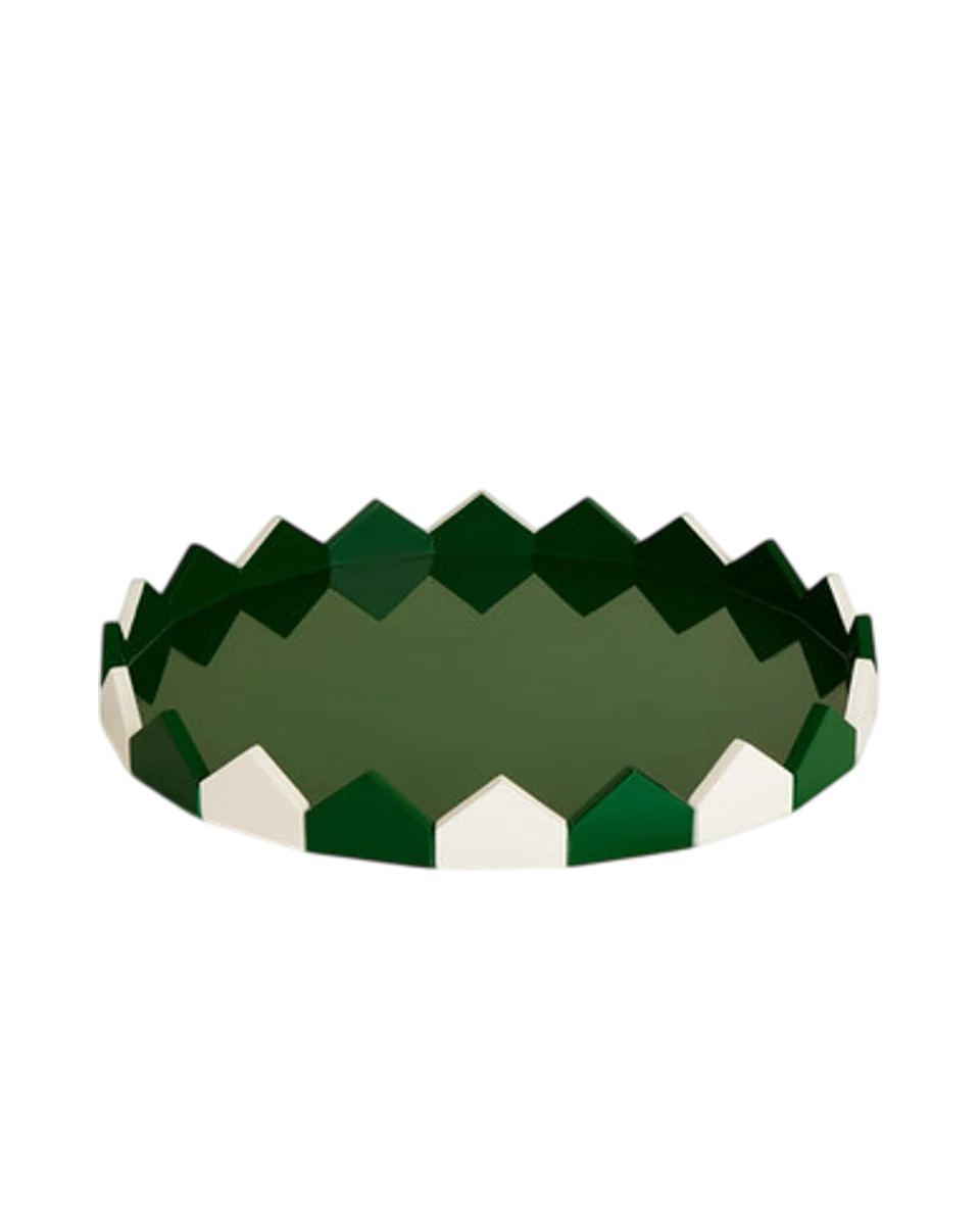 striped round tray by Christabel Hart