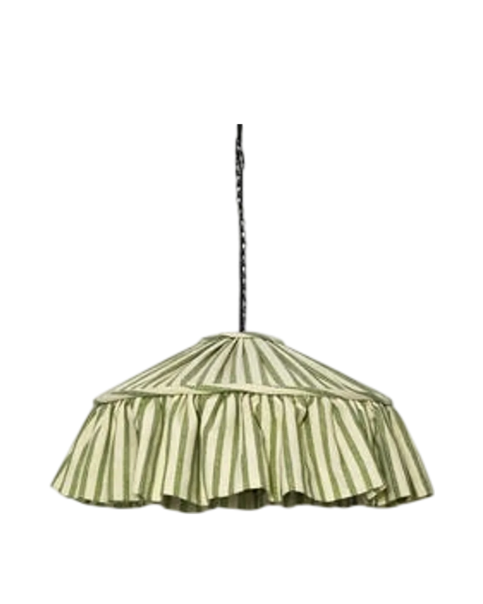 striped linen lampshade by Etsy
