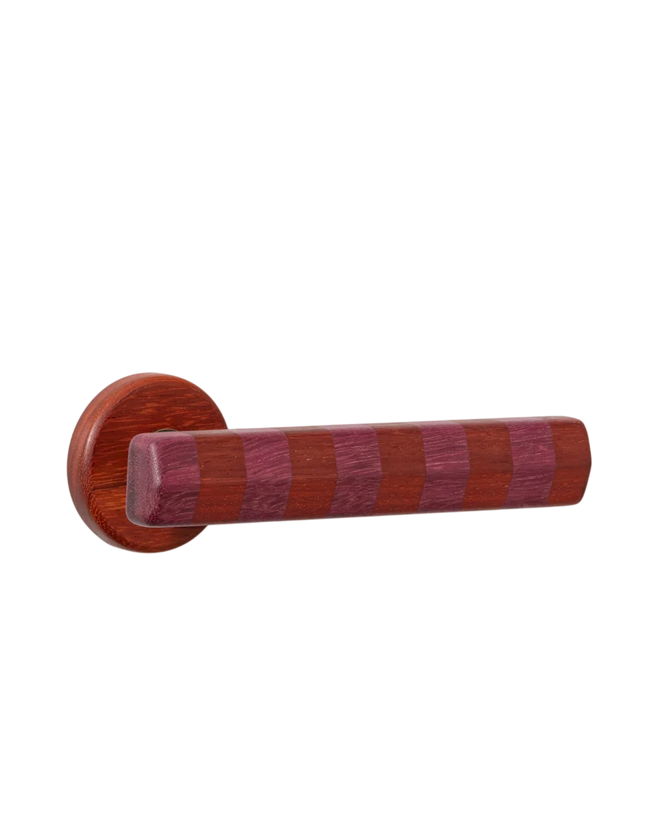 straight streaker striped door lever set by Petra Hardware