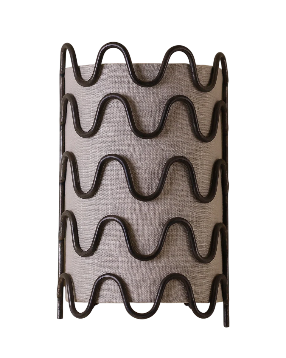 iron wiggle wall sconce by Huey