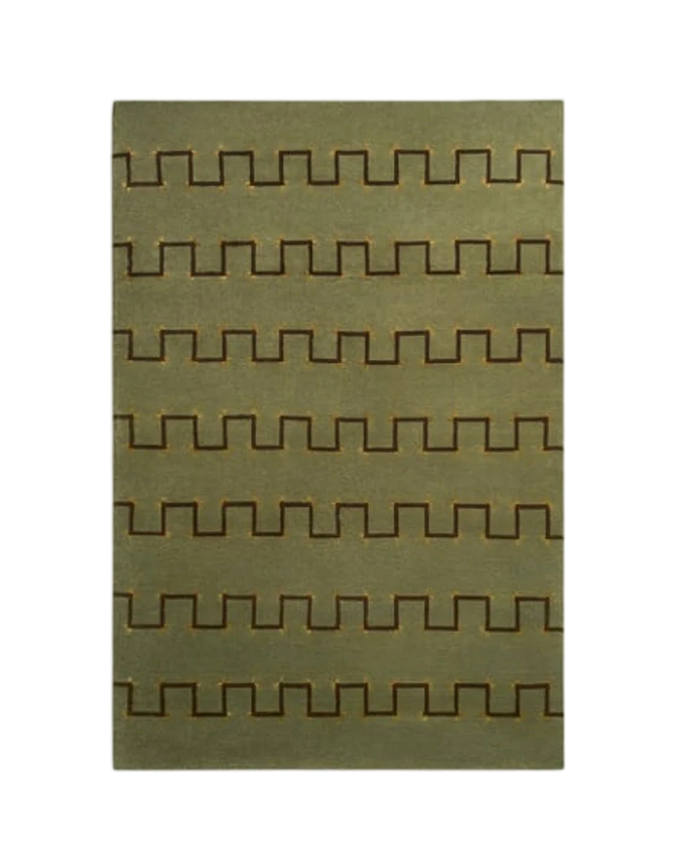 patterned rug by Nordic Knots
