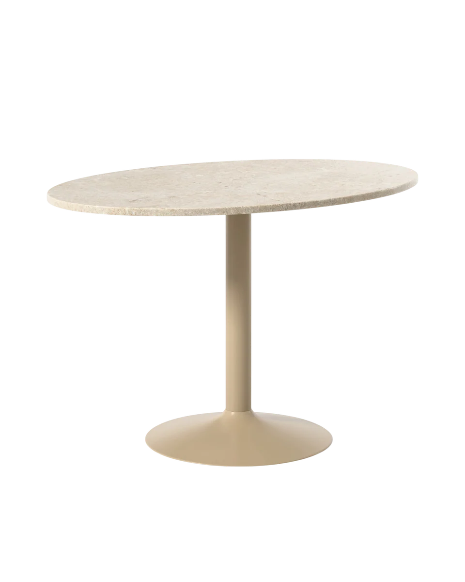 marble top oval dining table by Westwing