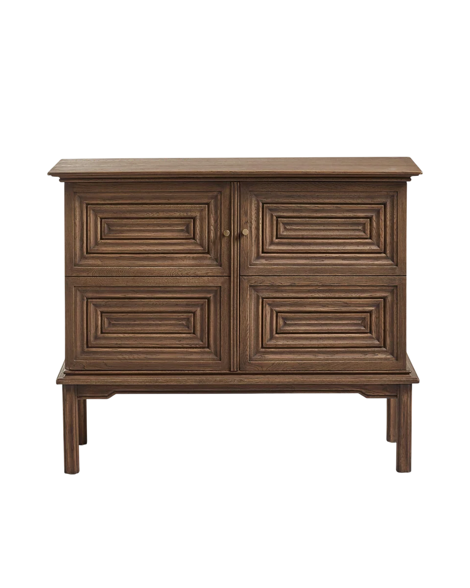 gridded espresso sideboard in espresso by OKA