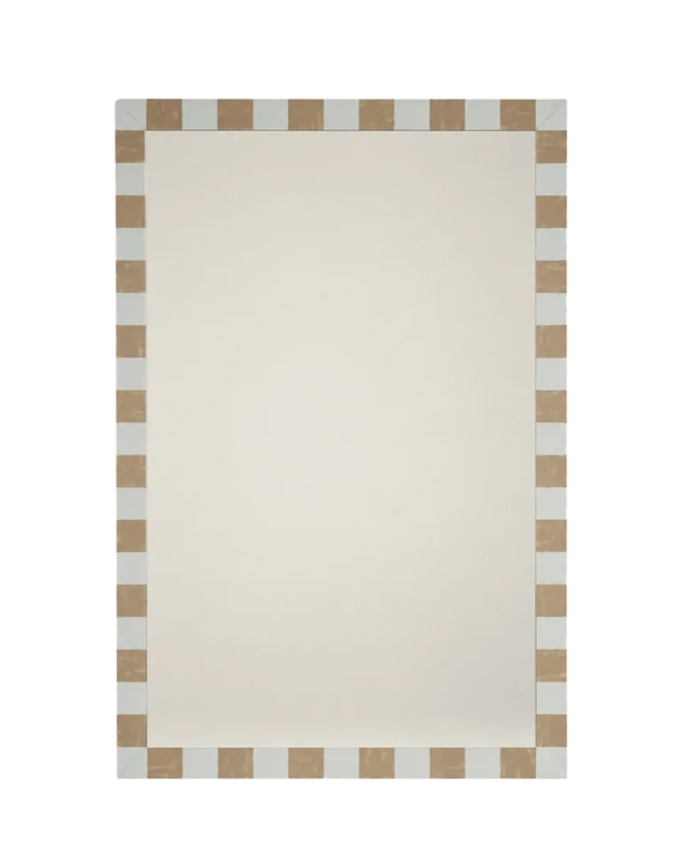 checkerboard rectangular mirror