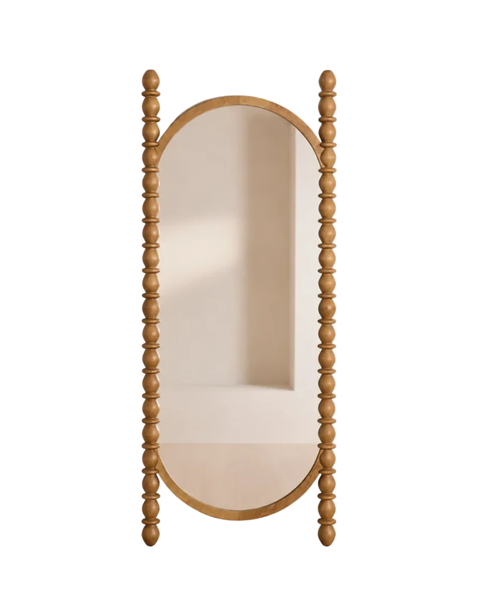 bobbin floor mirror