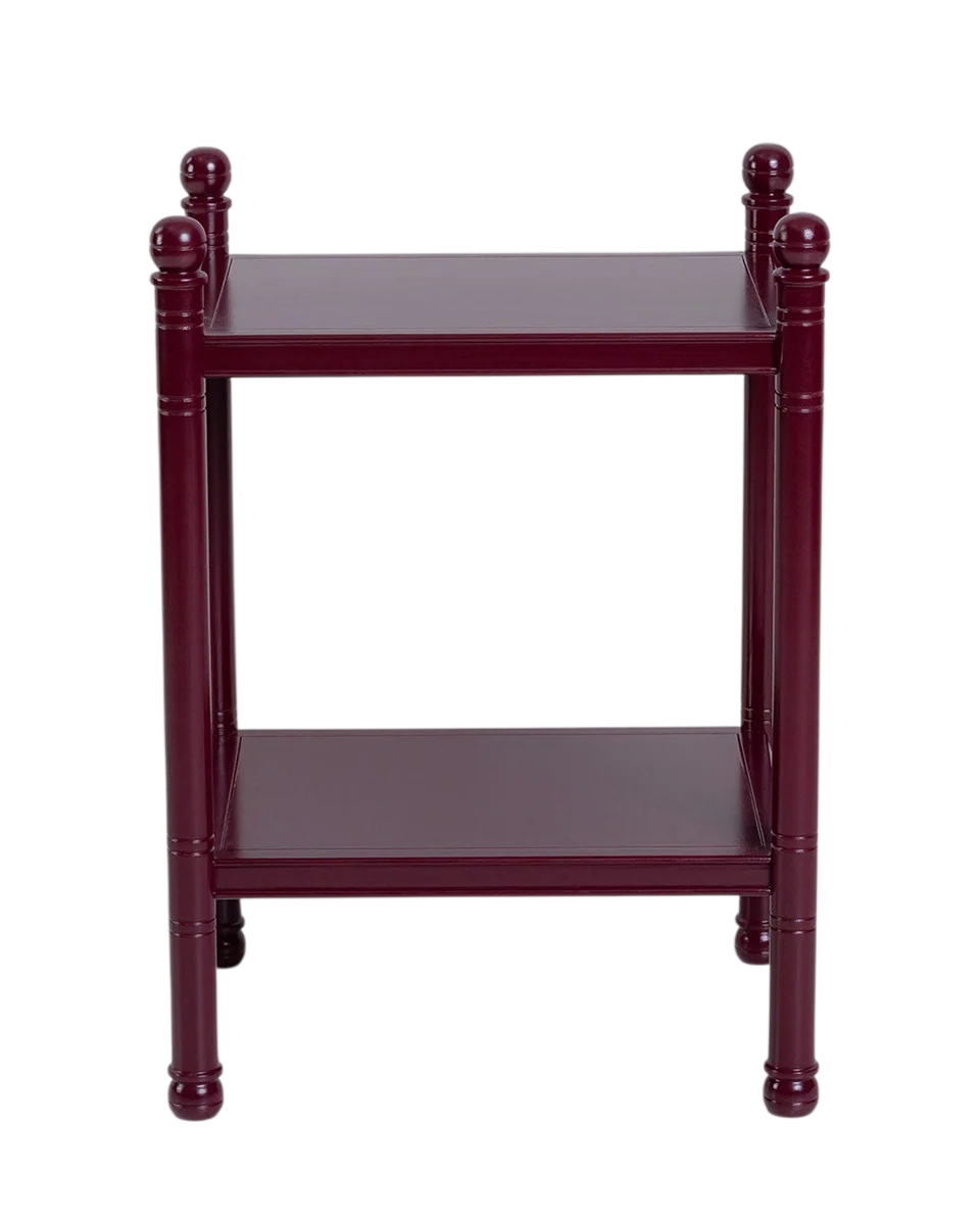 lacquered bobbin side table by NiX by Nicola Harding