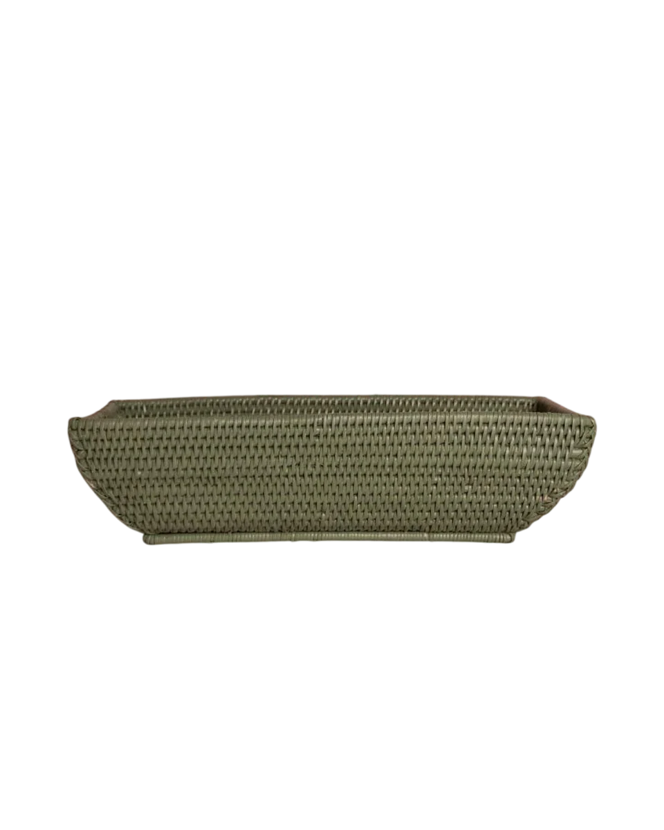 long rattan basket by Casa by JJ