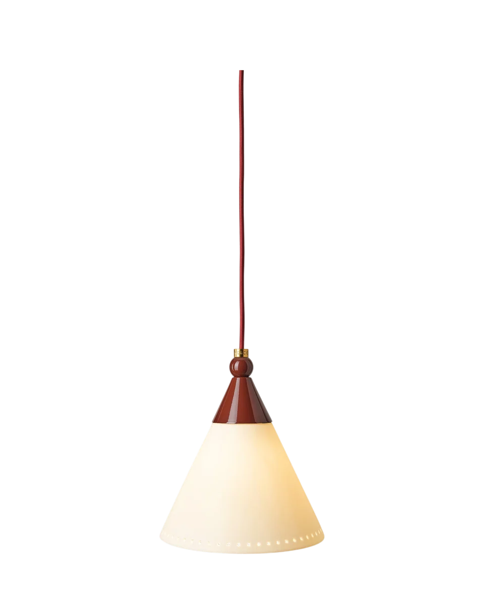 beam pendant, olive in cherry by MG&Co., view 5