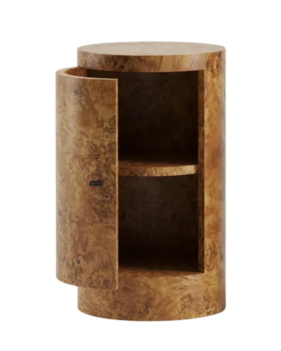 Burl Side Table by Lemon Furniture