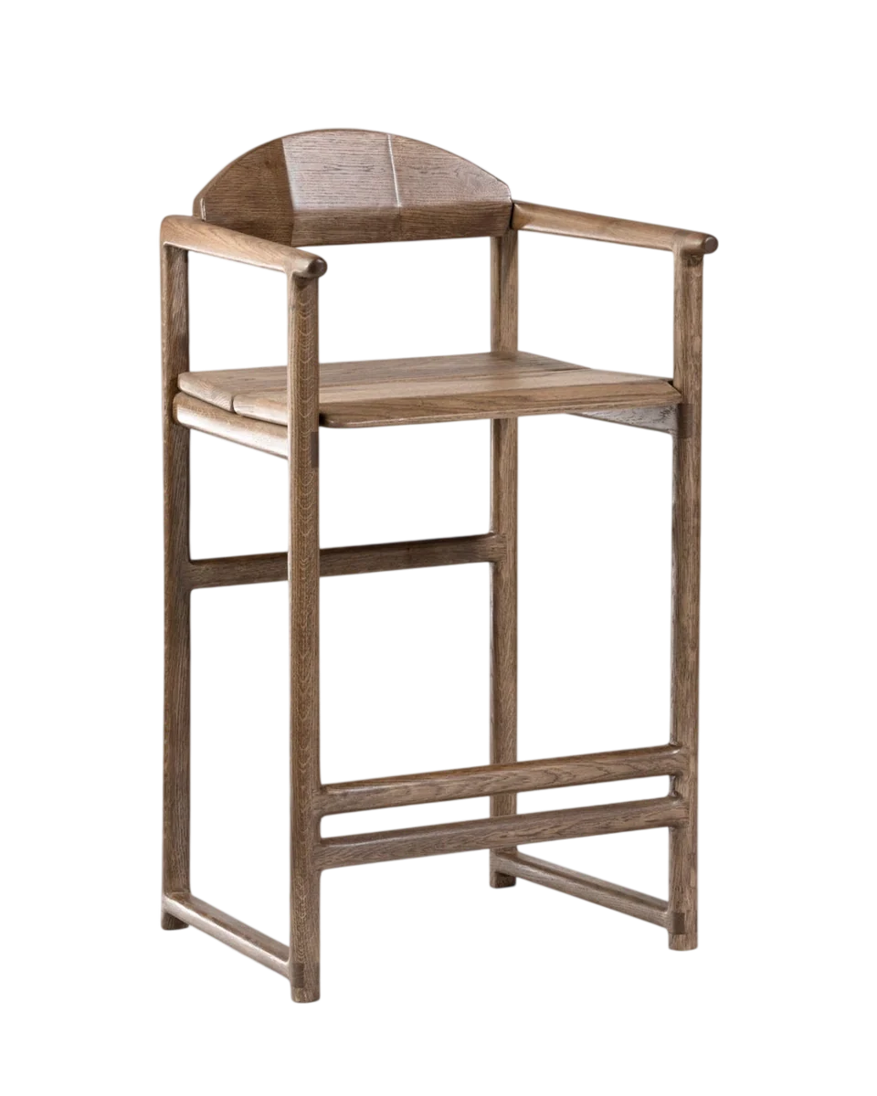 carl oak bar stool by by Crea