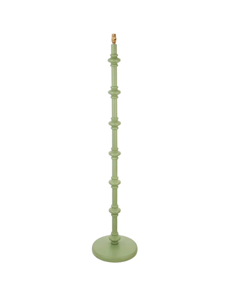 green steel floor lamp base in green by Perch and Parrow