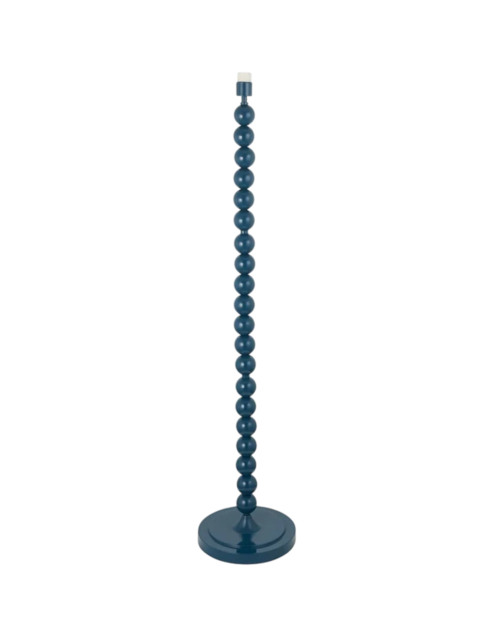 blue steel bobble floor lamp in blue by Perch and Parrow