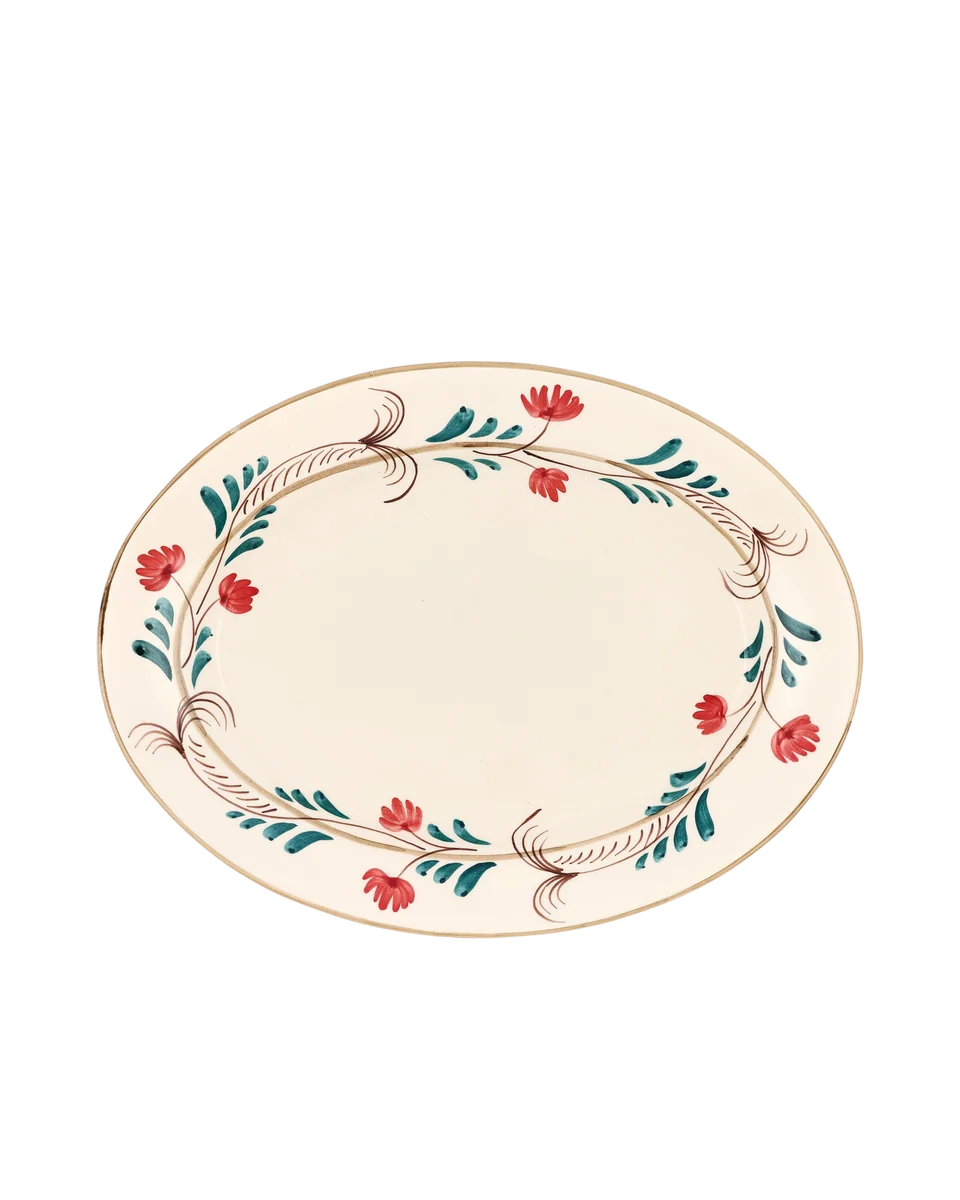 hand painted platter by Rebecca Udall