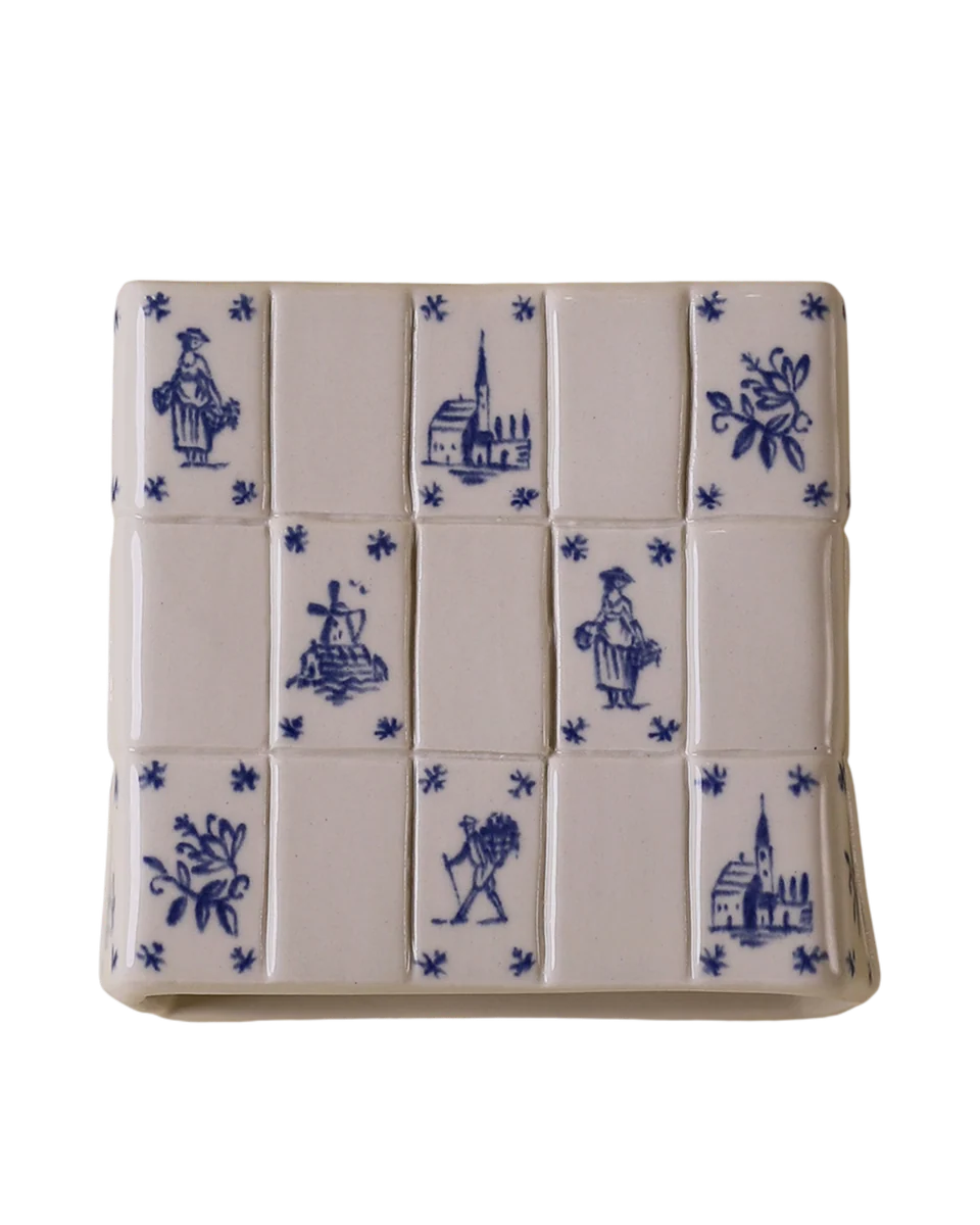 delft tie flat wall sconce by Huey