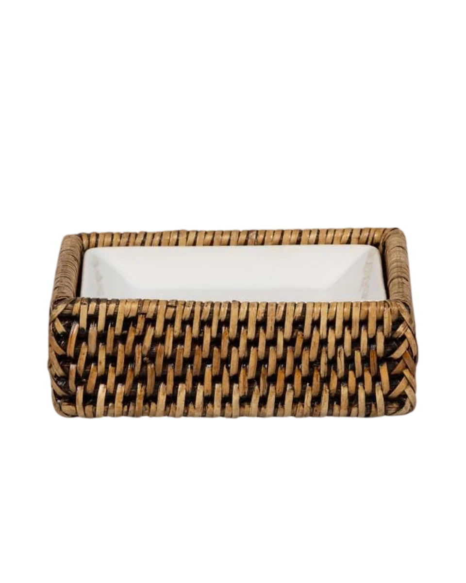 rattan soap dish by Casa by JJ