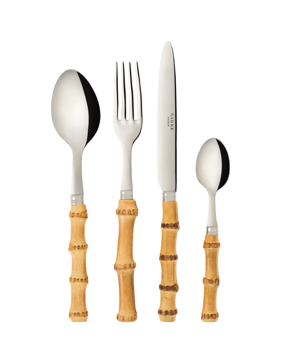 bamboo cutlery set of 4 by Sabre