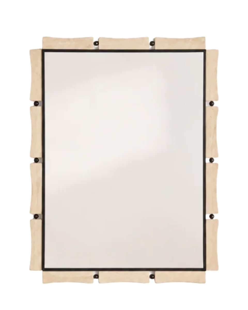 travertine wall mirror