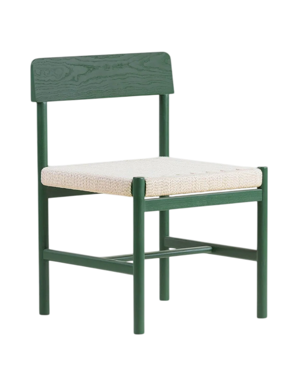 wood and rattan dining chair paula by The Masie