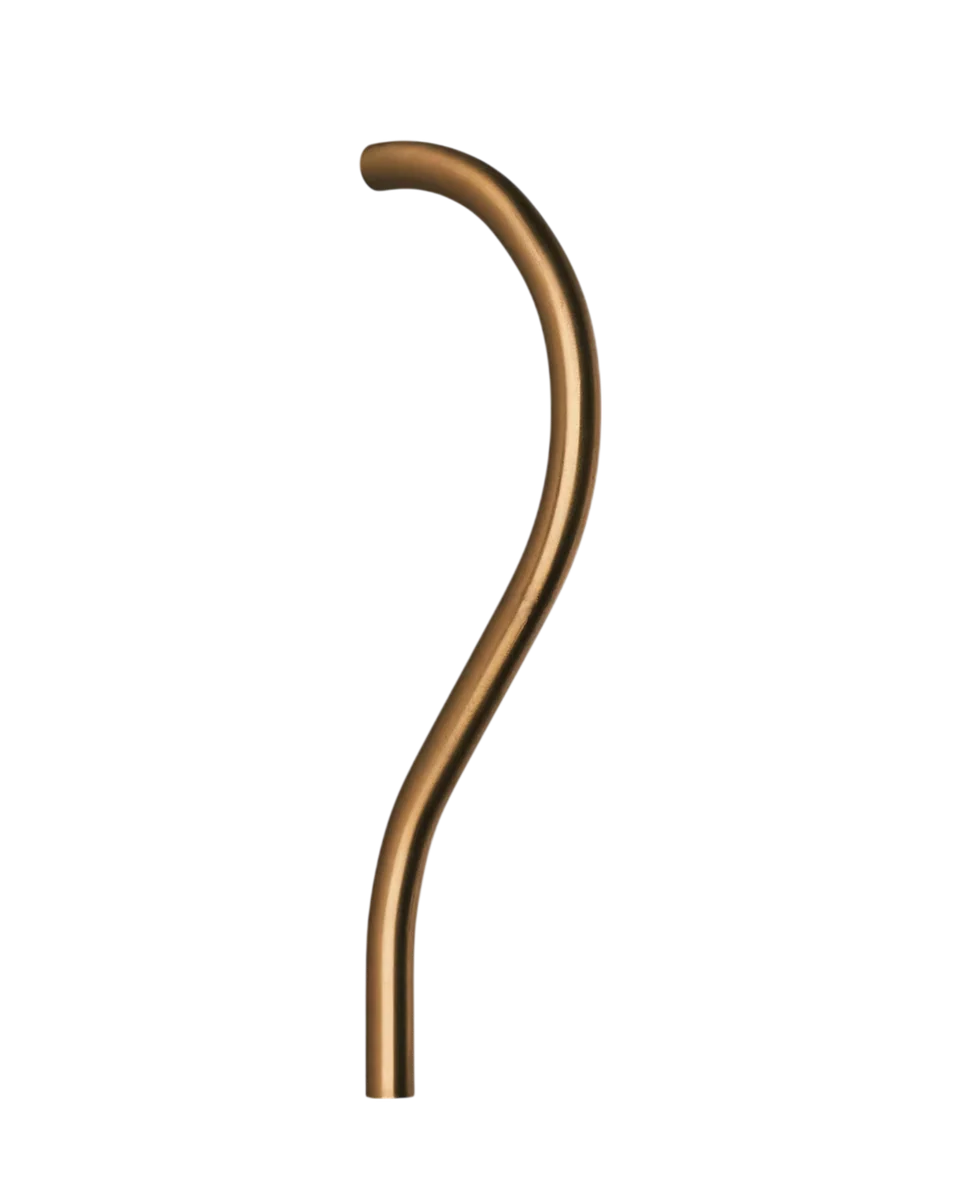 long slim brass handle