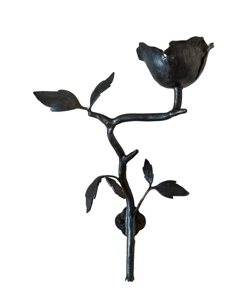 clematis iron wall light by Jess Wheeler Studio