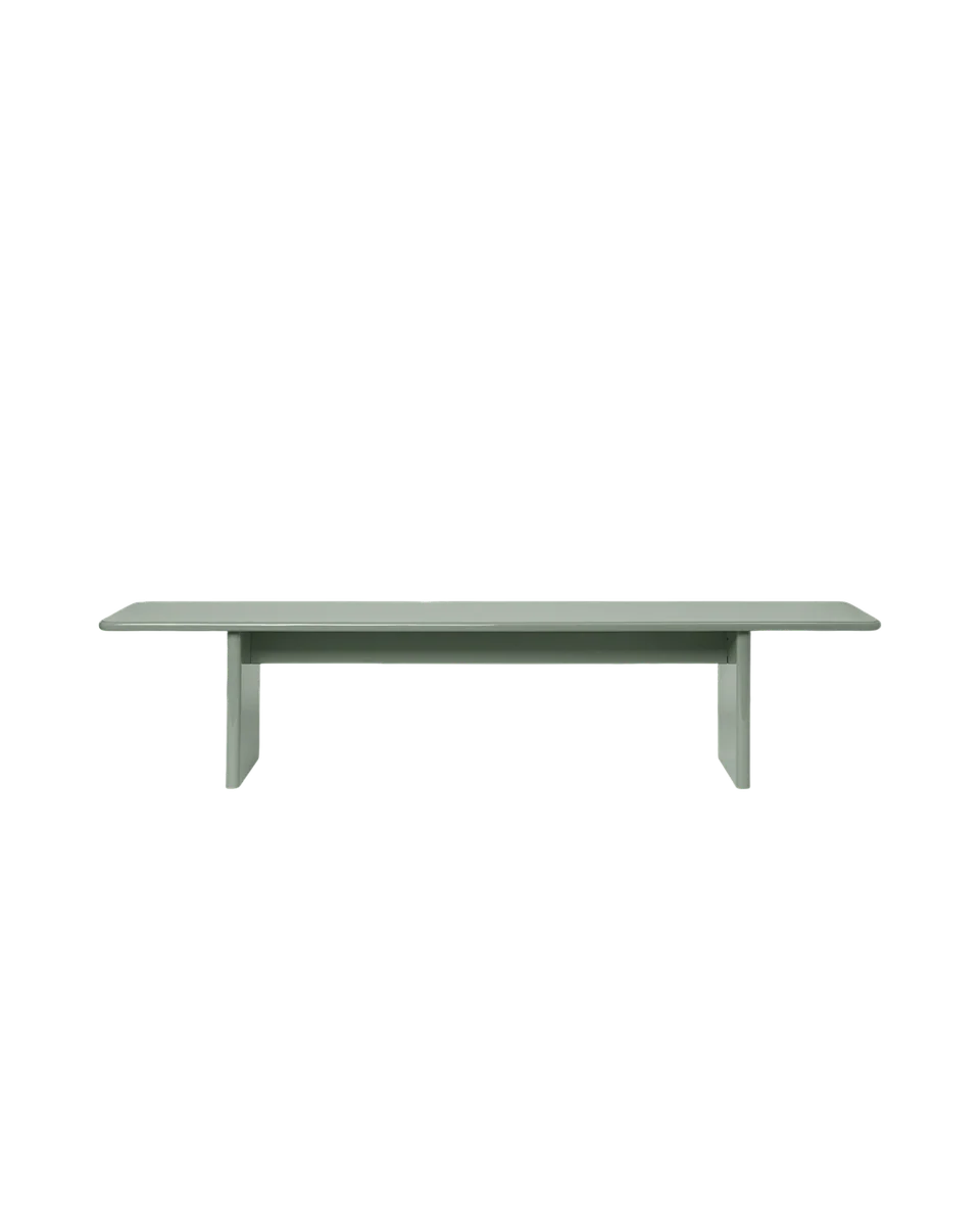 gloss painted bench by Ferm Living