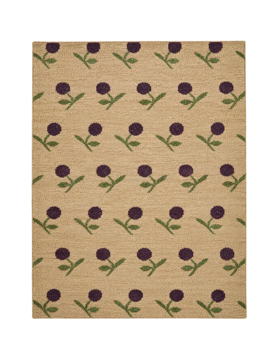 patterned hand-woven jute flatweave rug