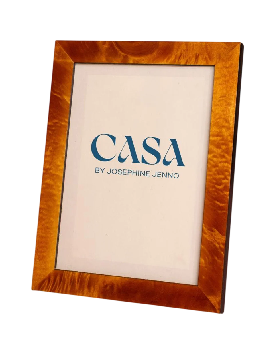 bird's eye maple marquetry photo frame by Casa by JJ
