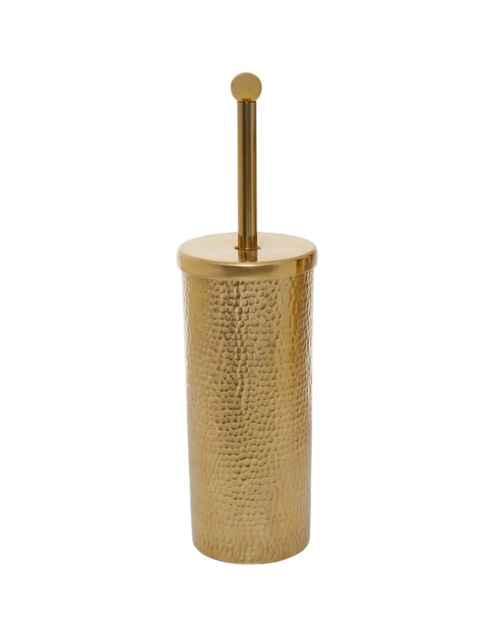 hammered effect toilet brush