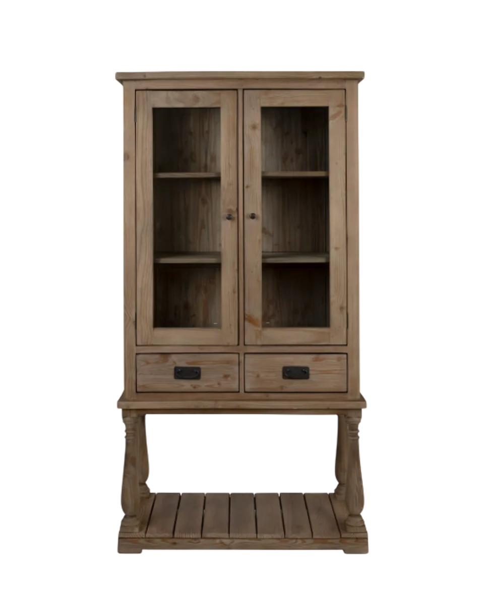 pine glass display unit by Garden Trading, view 2