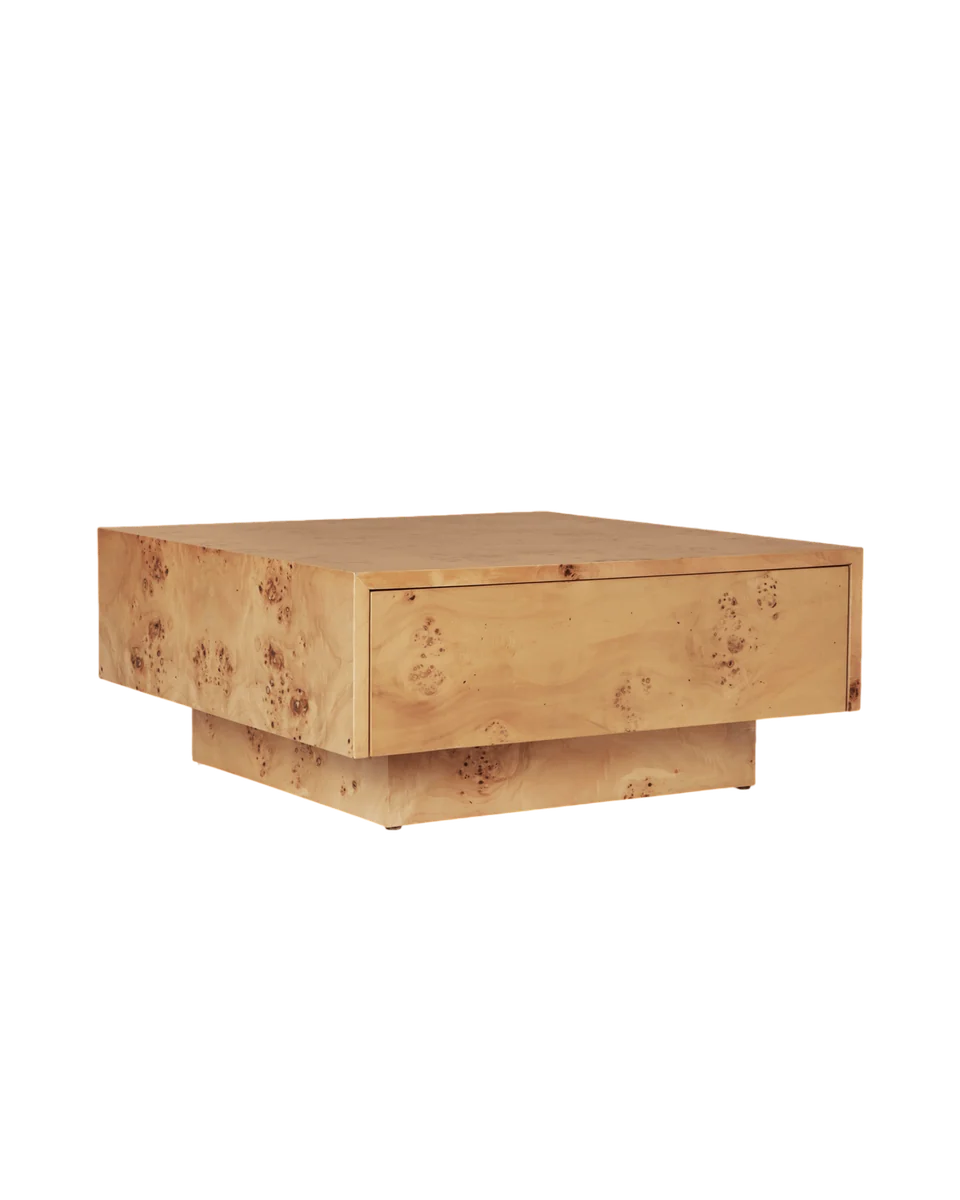burl storage coffee table by Ferm Living