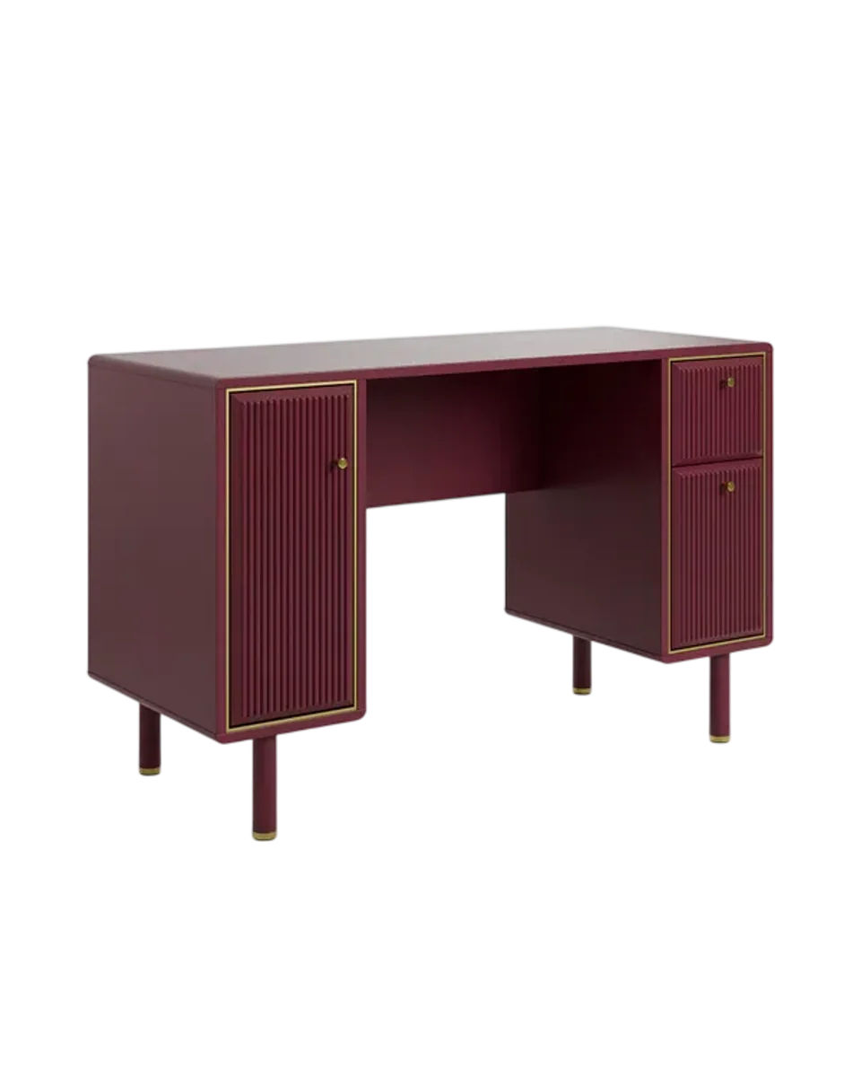 reeded dressing desk by Dunelm, view 3