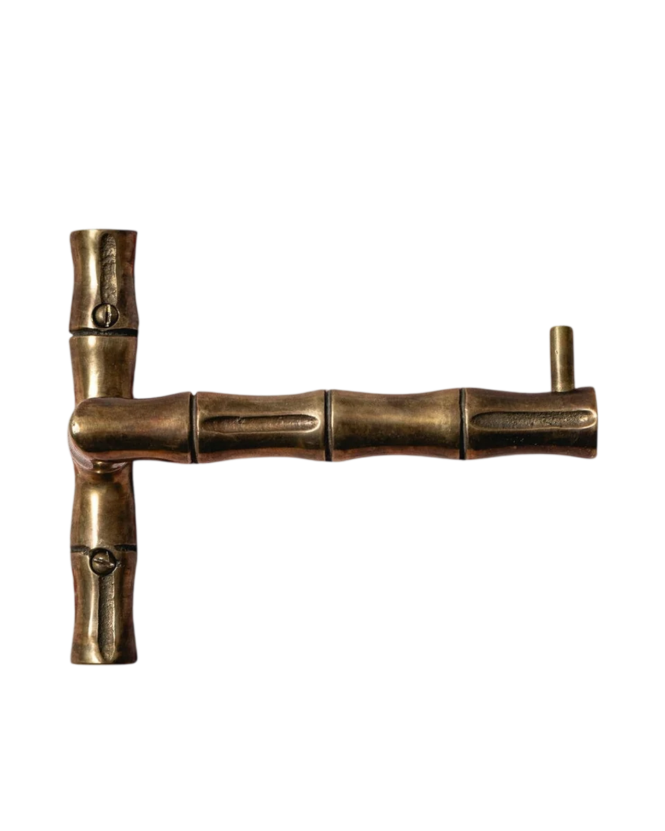 brass bamboo toilet roll holder by Hastshilp