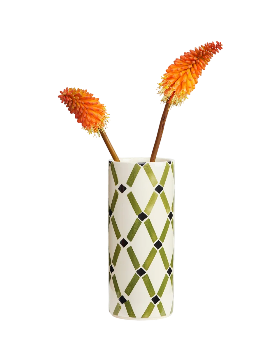green stoneware vase by Arket