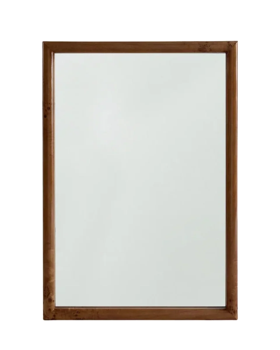 poplar wooden wall mirror