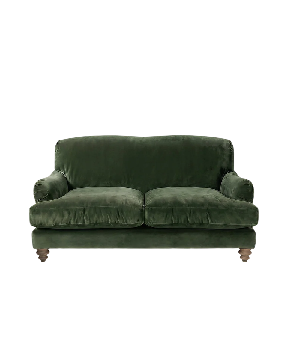 velvet 2-seater sofa by Garden Trading