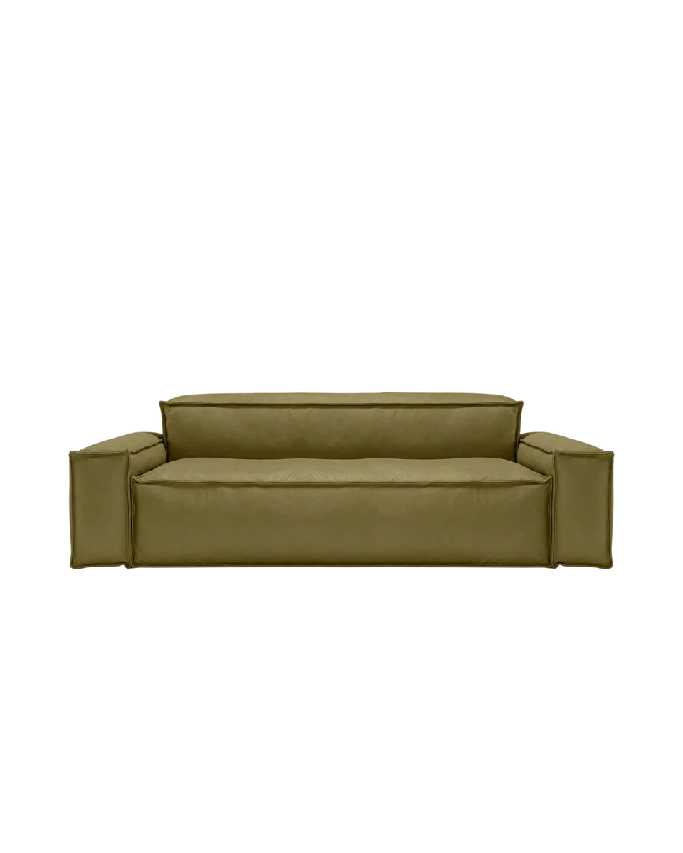 leather 4 seater sofa by Barker & Stonehouse