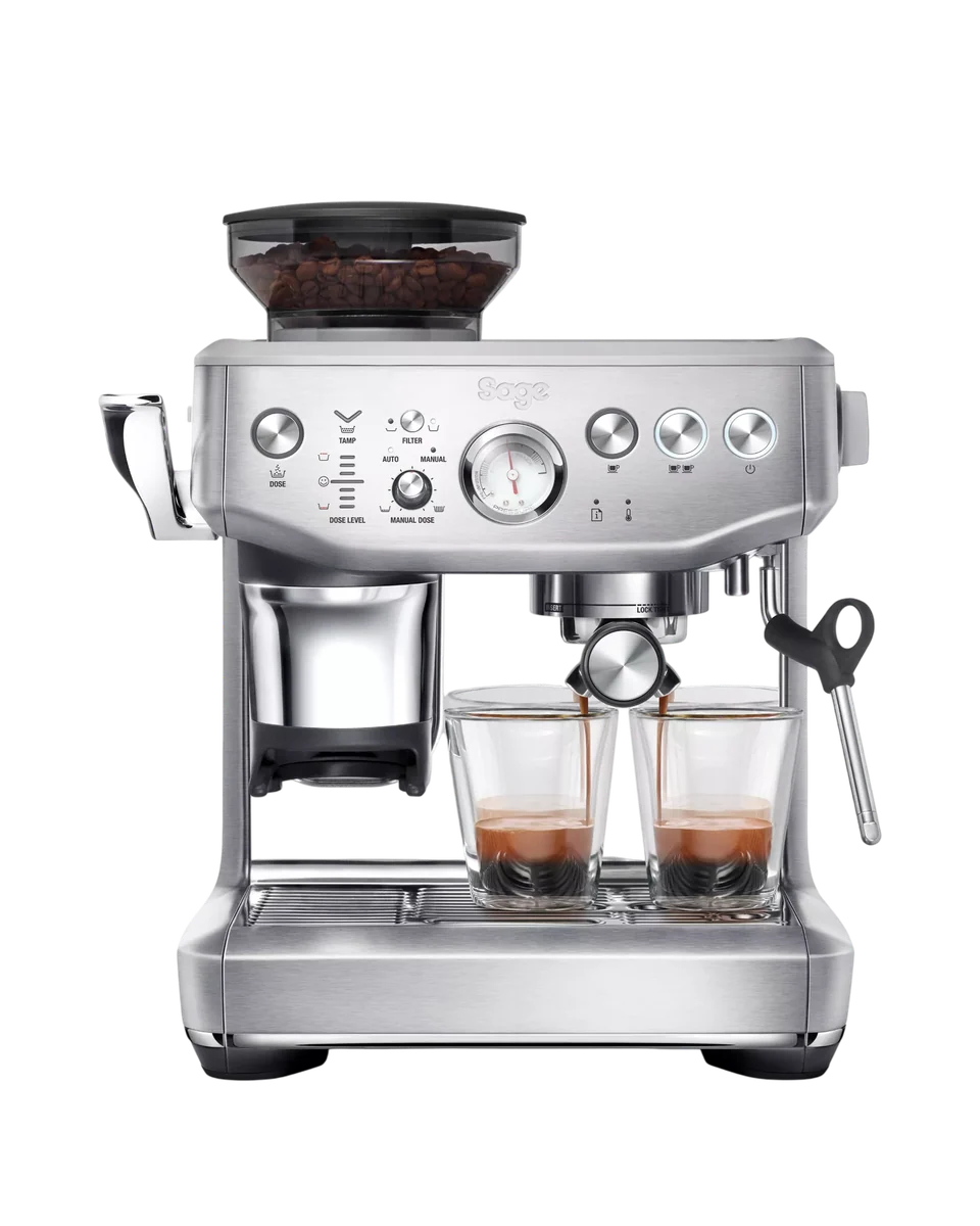 sage barista express machine in brushed stainless steel by Sage, view 2