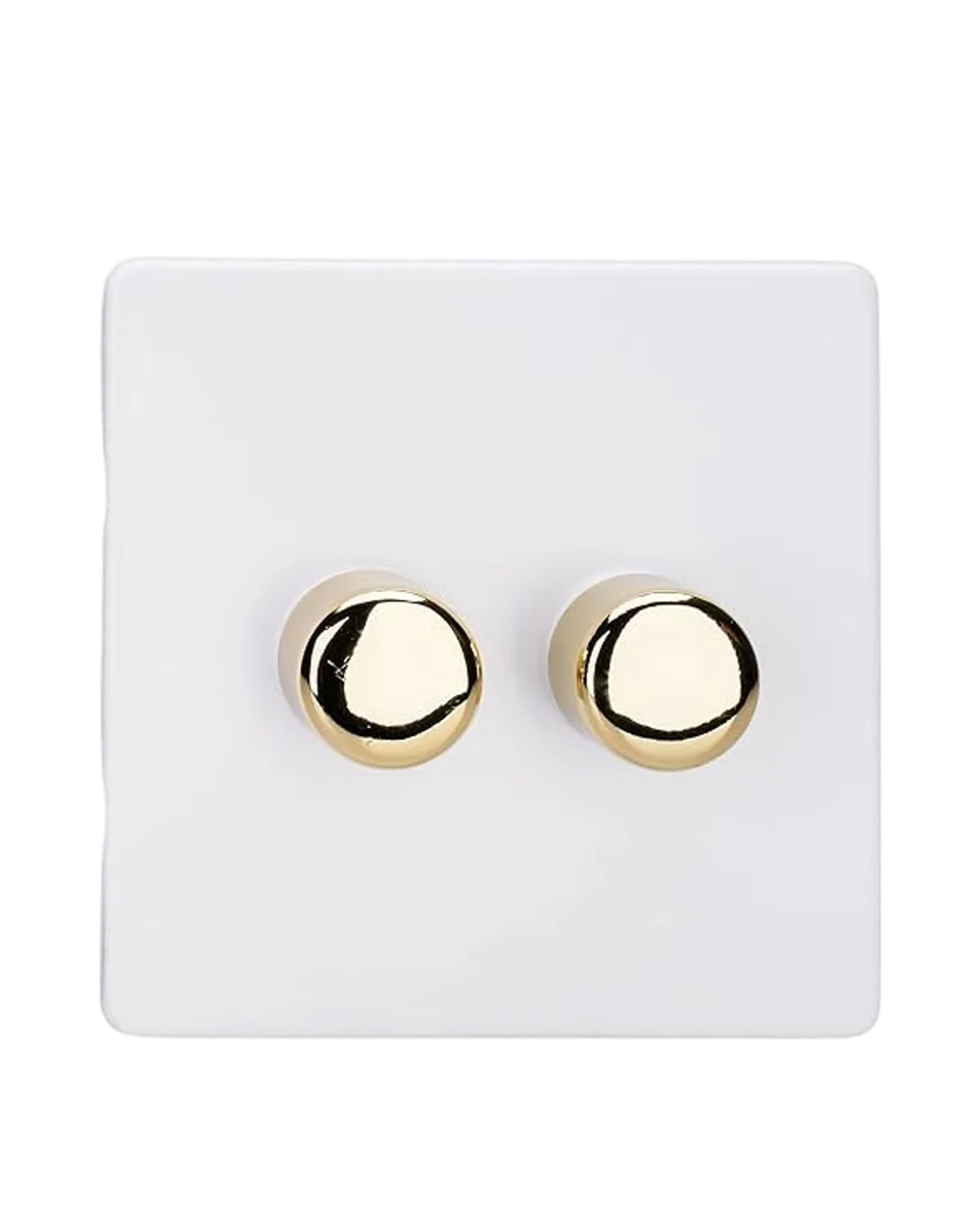 paintable double dimmer switch by Varilight