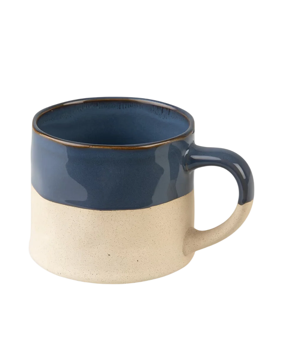 2 ceramic half glazed mugs by Garden Trading, view 12