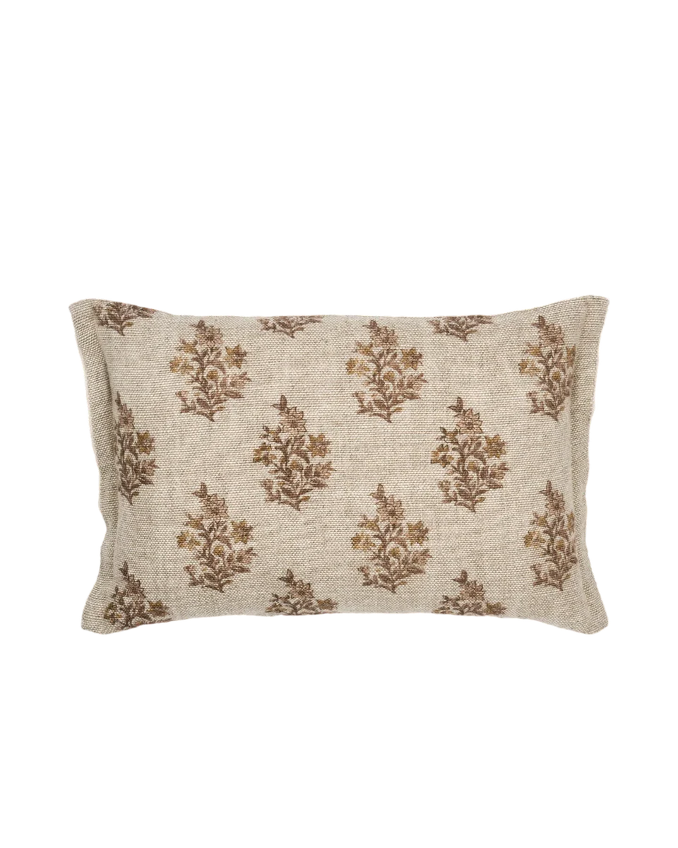 linen printed bolster cushion by Neptune