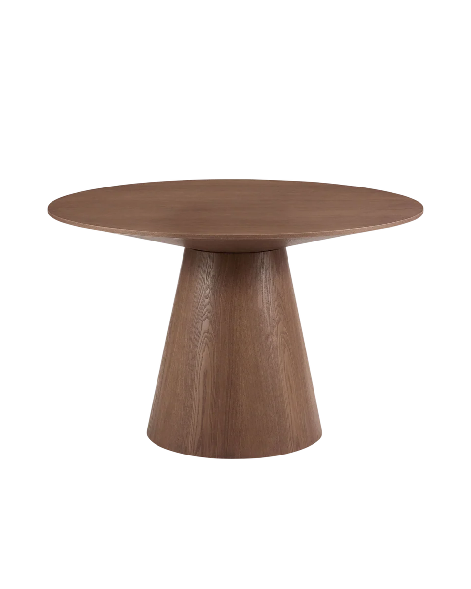 wood veneer round table by DUSK, view 2
