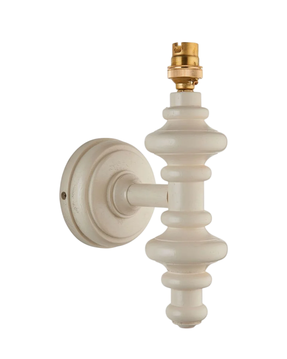 cream wall fitting light in white by Perch and Parrow