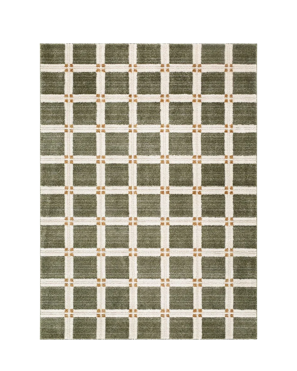 geometric two tone rug