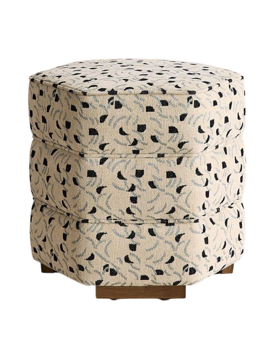 jacquard hexagonal stool by Soho Home