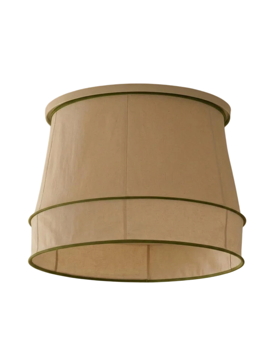 deep piped ceiling shade by Tulip Shades